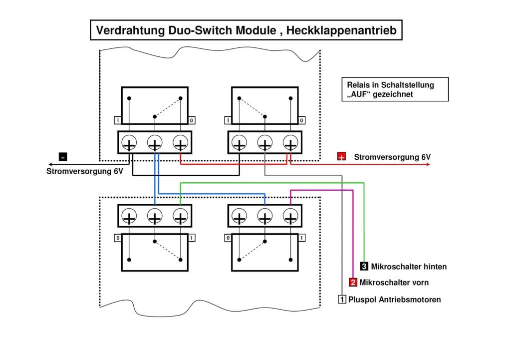 Verdrahtung Duo-Switch Modul